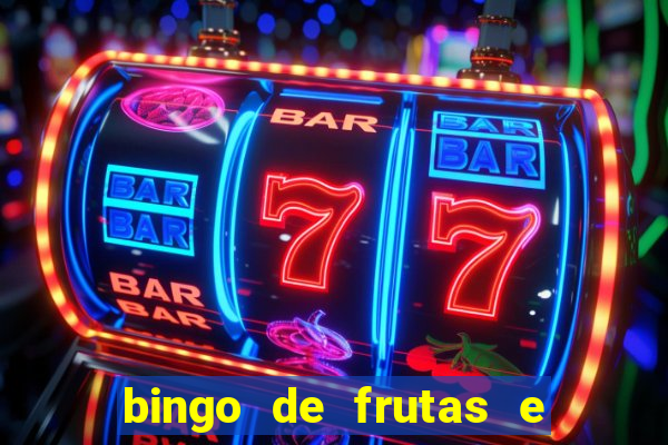 bingo de frutas e legumes para imprimir